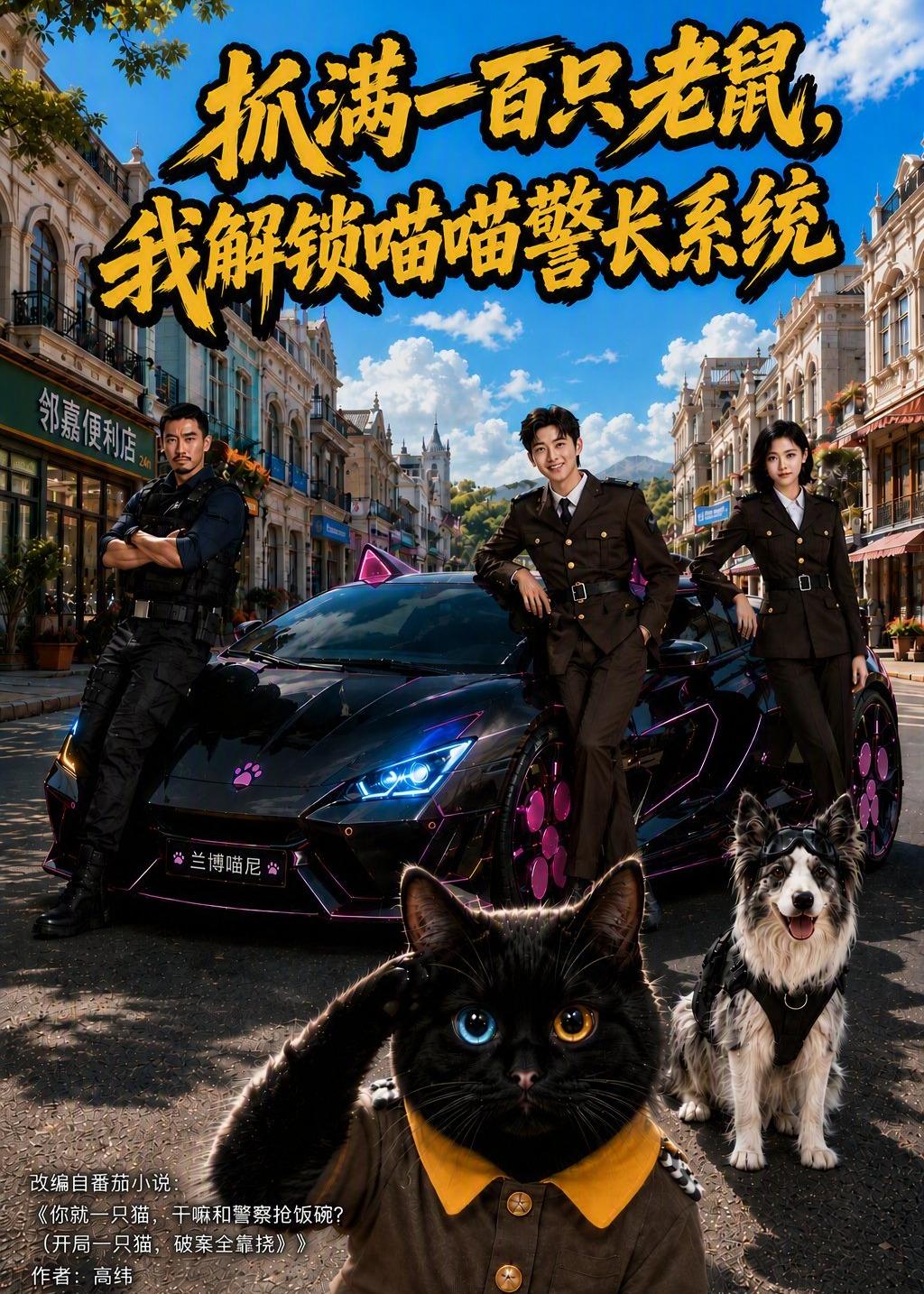 抓滿一百隻老鼠，我解鎖喵喵警長系統 短劇封面