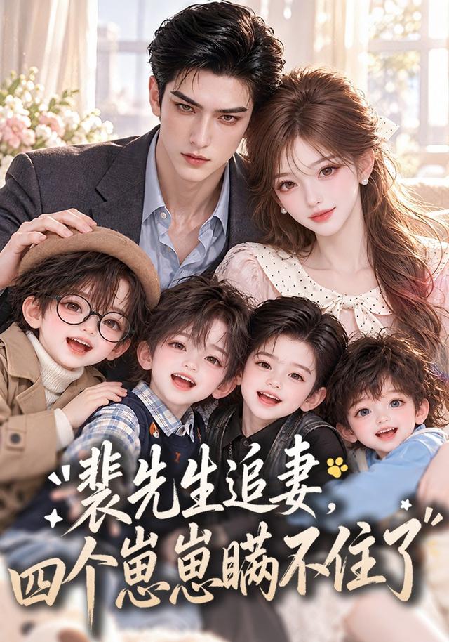裴先生追妻，四個崽崽瞞不住了 短劇封面