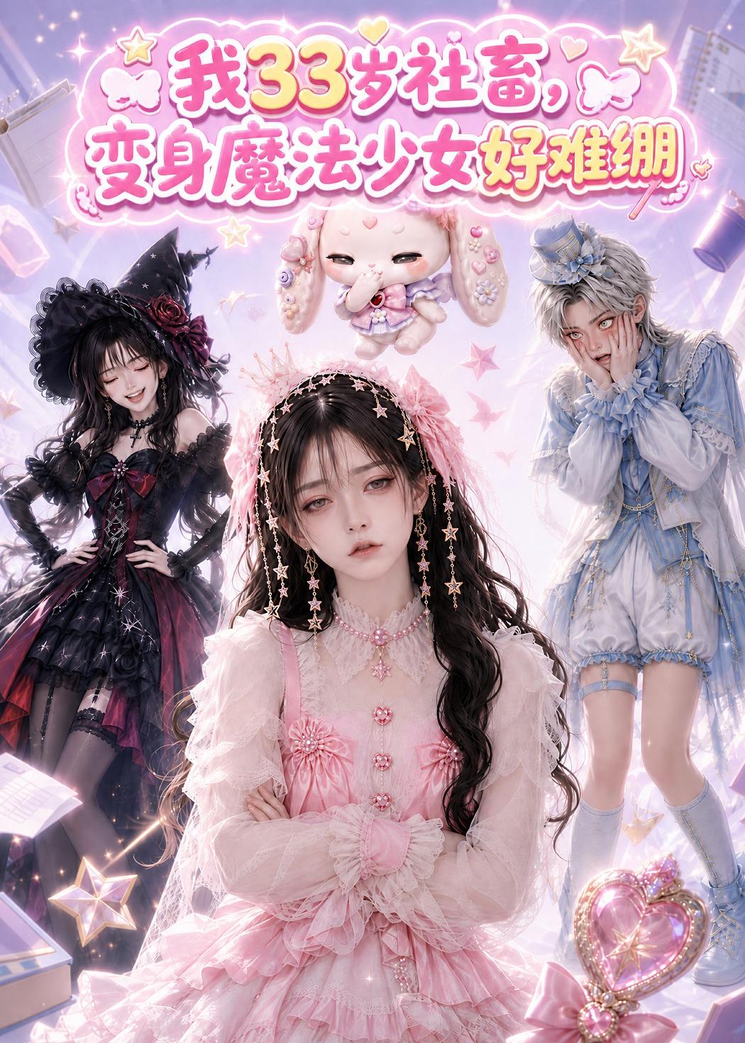 我33歲社畜，變身魔法少女好難繃 短劇封面