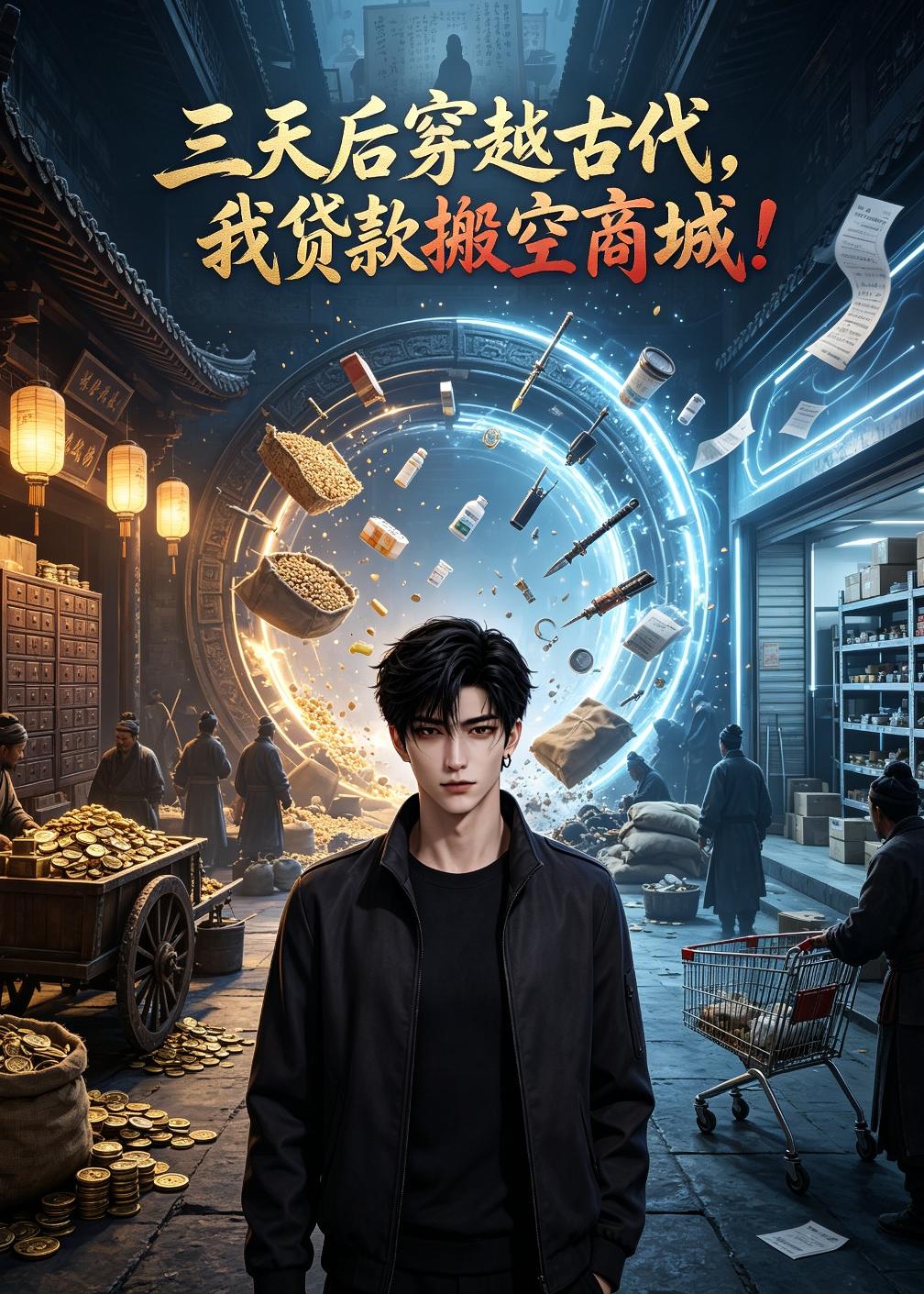 三天後穿越古代，我貸款搬空商城！ 短劇封面