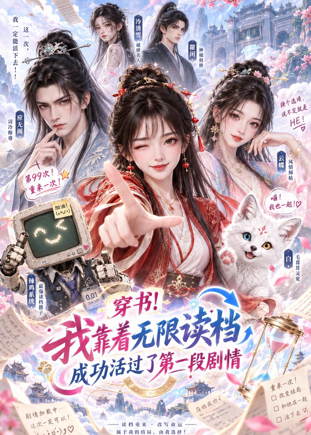 穿書！我靠著無限讀檔成功活過了第一段劇情 短劇封面