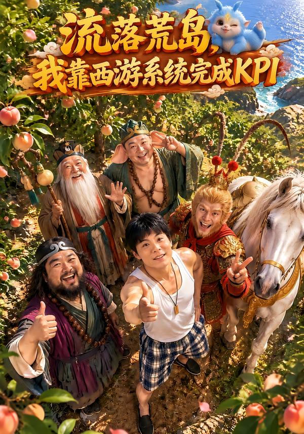 流落荒島，我靠西遊系統完成KPI 短劇封面