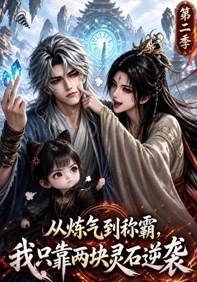 從煉氣到稱霸，我只靠兩塊靈石逆襲第二季 短劇封面