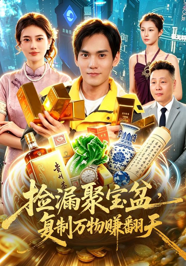 撿漏聚寶盆，複製萬物賺翻天 短劇封面