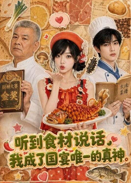 聽到食材說話，我成了國宴唯一的真神 短劇封面