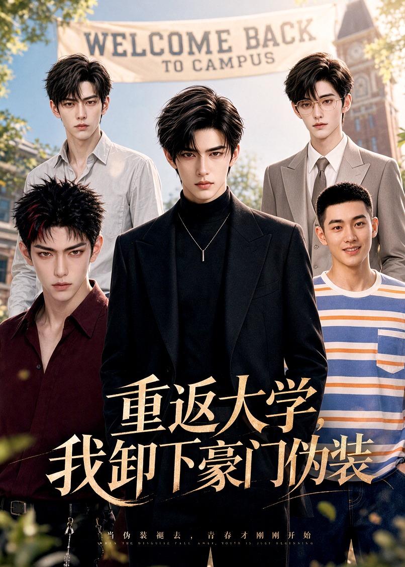 重返大學，我卸下豪門偽裝 短劇封面