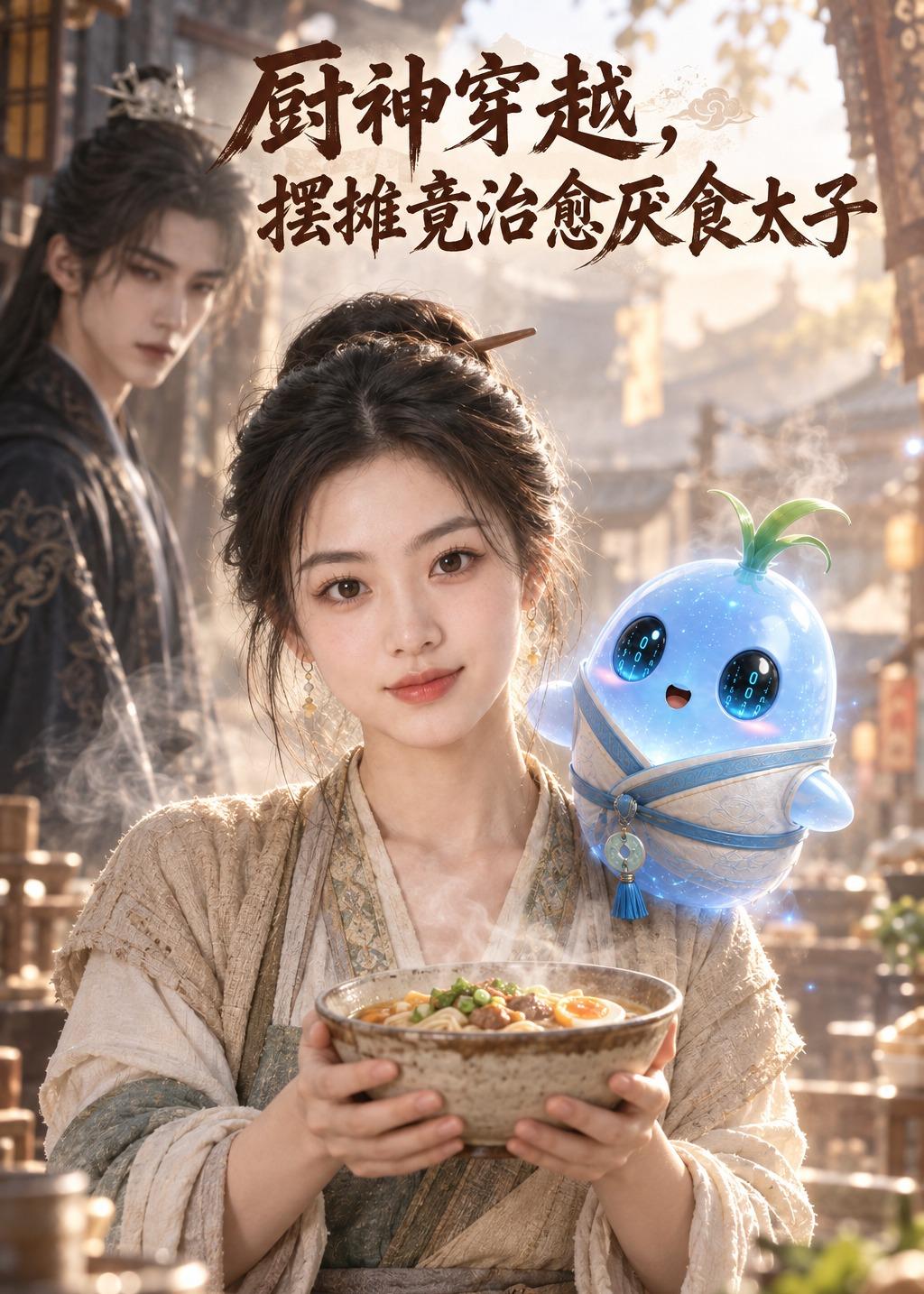 廚神穿越，擺攤竟治癒厭食太子 短劇封面