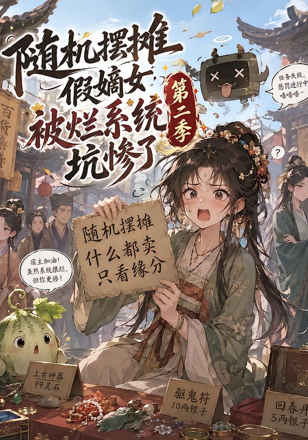 隨機擺攤假嫡女被爛系統坑慘了第二季 短劇封面