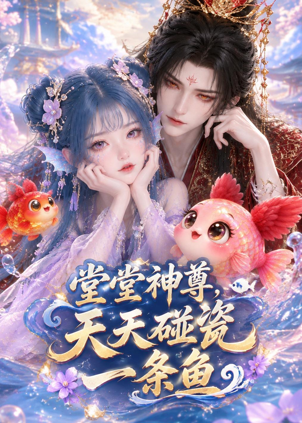 堂堂神尊，天天碰瓷一條魚 短劇封面