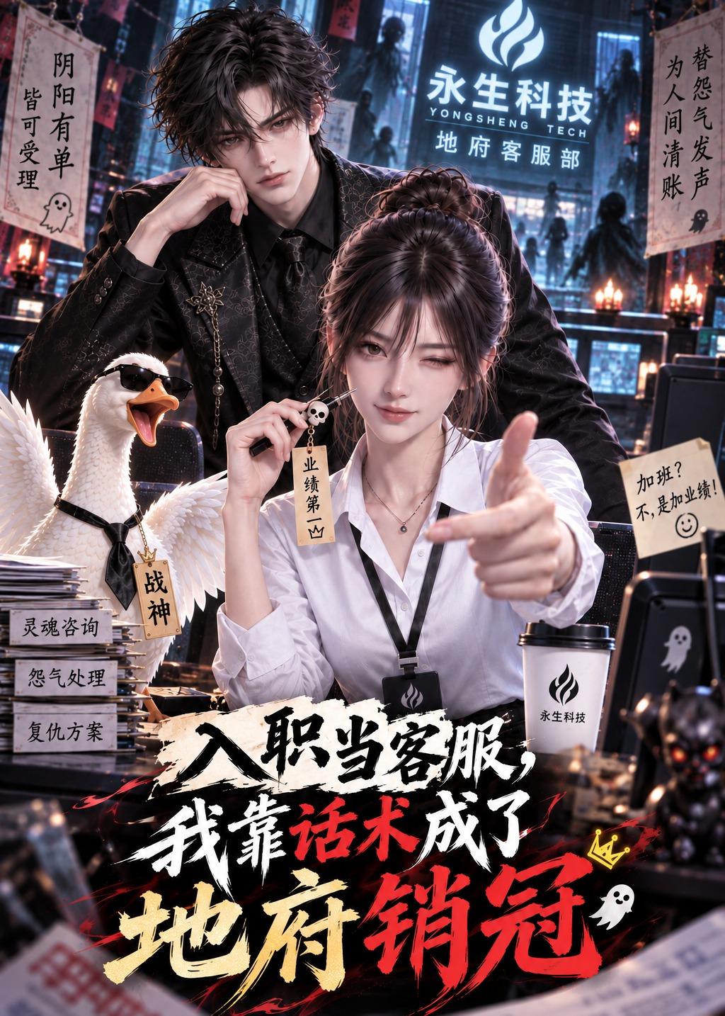 入職當客服，我靠話術成了地府銷冠 短劇封面