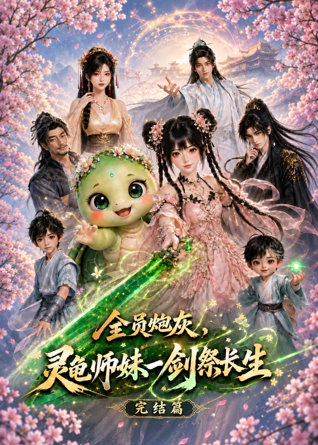 全員炮灰，靈龜師妹一劍祭長生完結篇 短劇封面