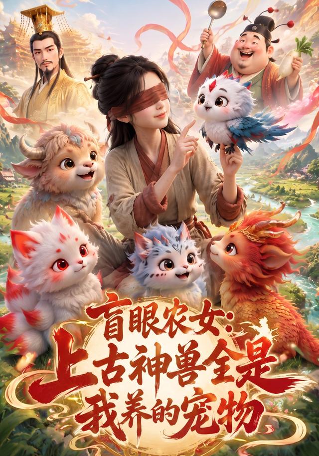 盲眼農女：上古神獸全是我養的寵物 短劇封面