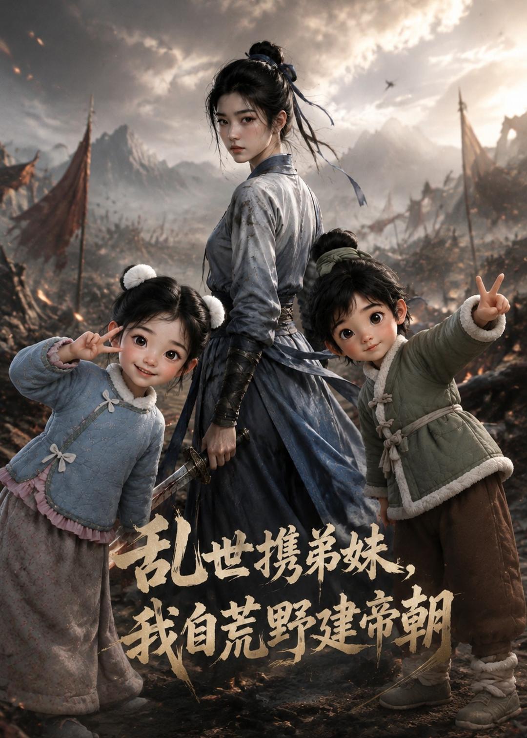亂世攜弟妹，我自荒野建帝朝 短劇封面