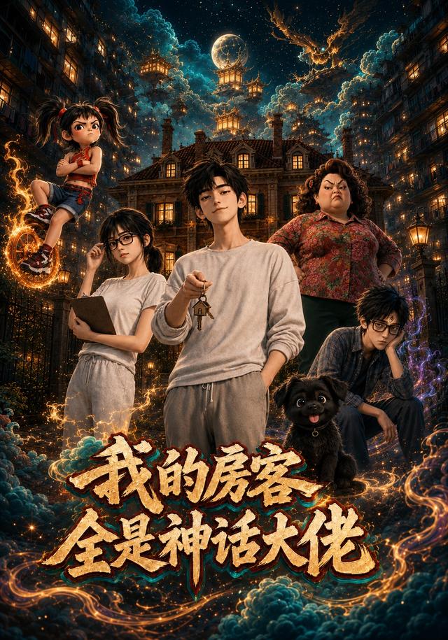 我的房客全是神話大佬 短劇封面