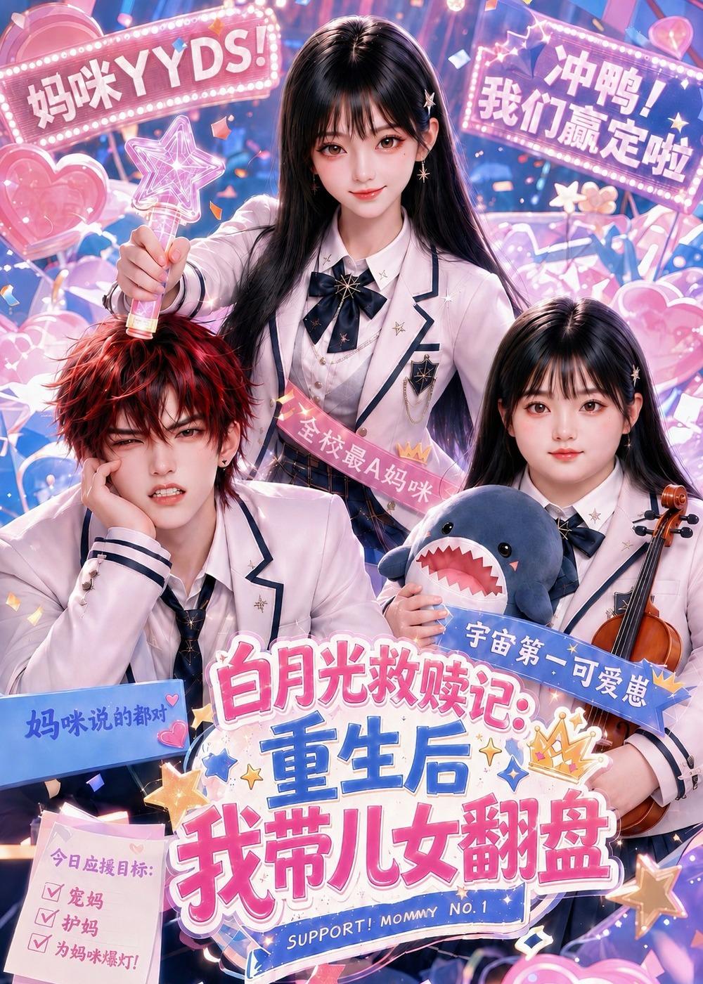 白月光救贖記：重生後我帶兒女翻盤 短劇封面