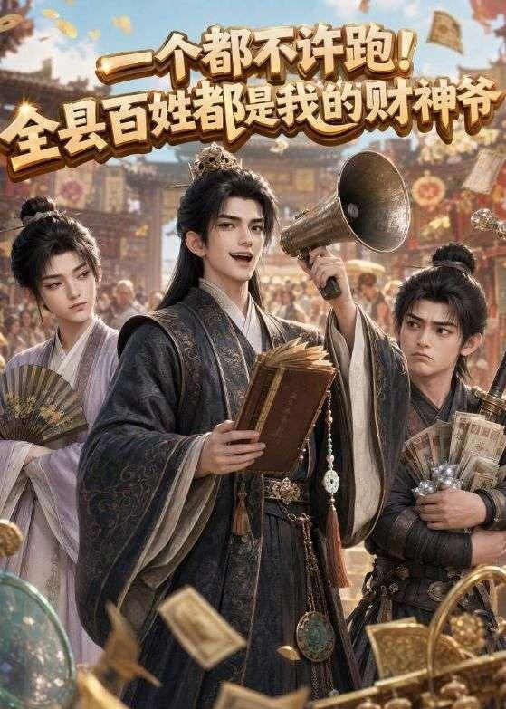 一個都不許跑！全縣百姓都是我的財神爺 短劇封面