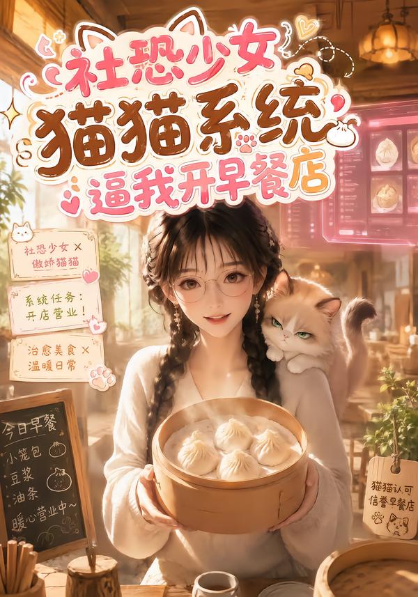 社恐少女貓貓系統逼我開早餐店 短劇封面