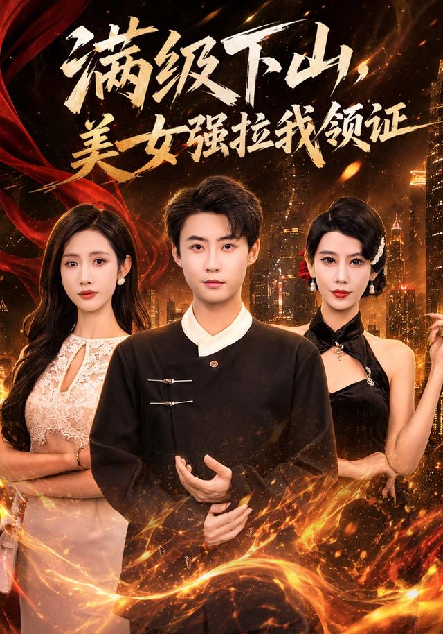 滿級下山，美女強拉我領證 短劇封面