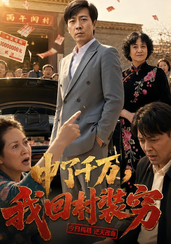 中了千萬，我回村裝窮 短劇封面