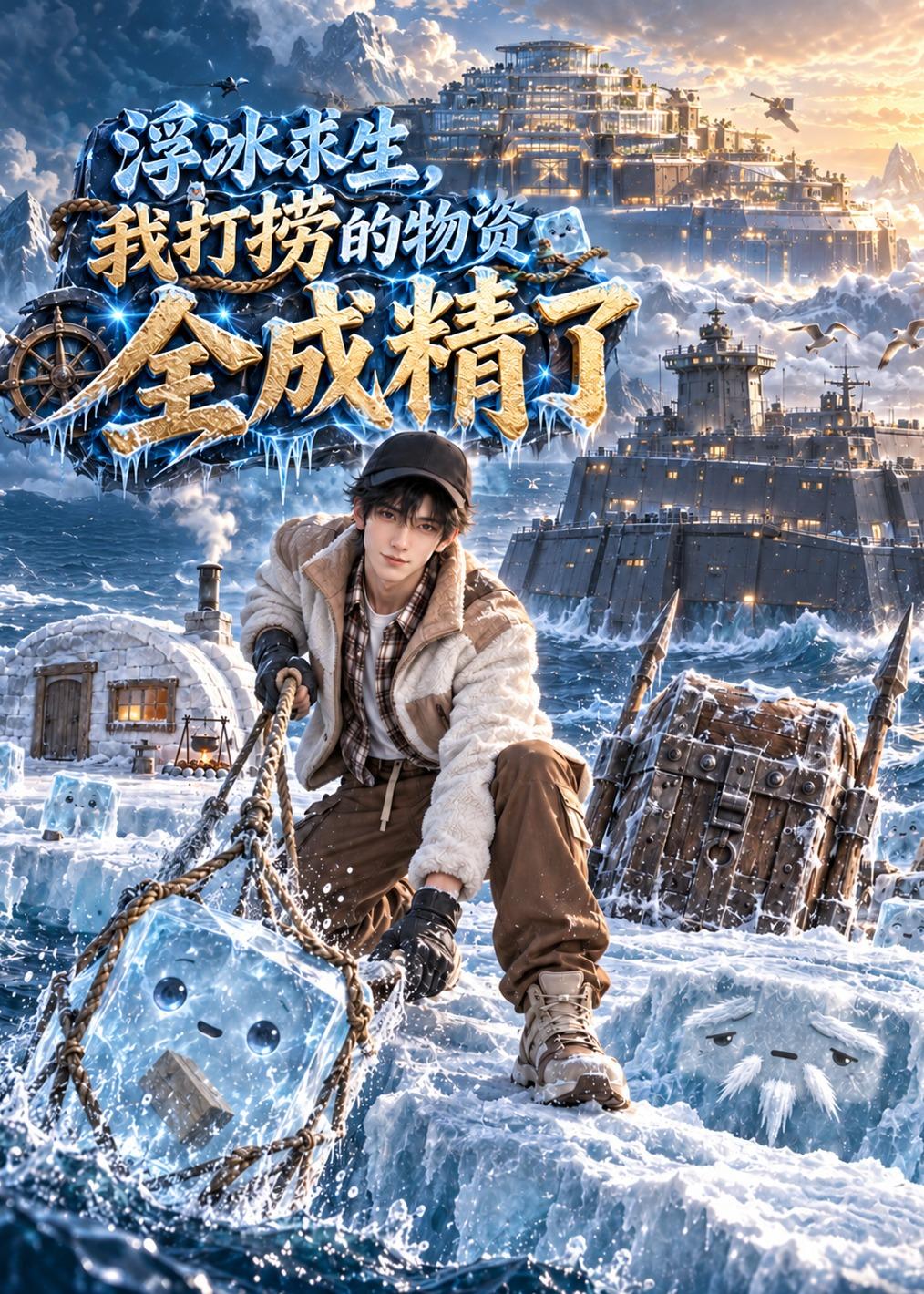 浮冰求生，我打撈的物資全成精了 短劇封面