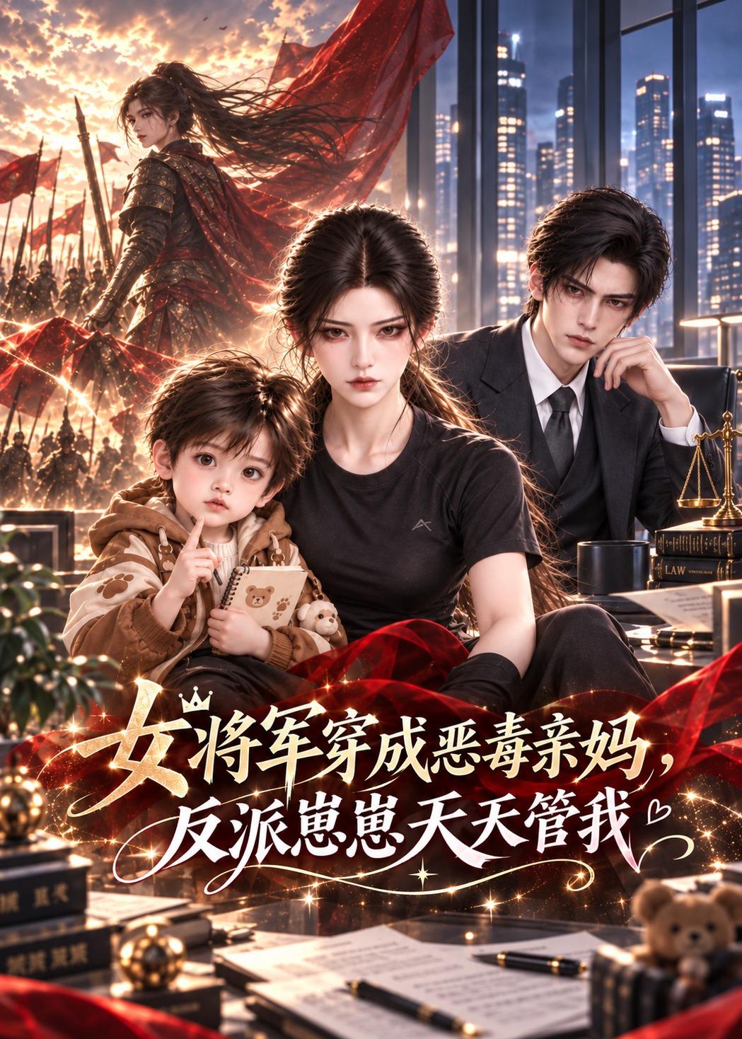 女將軍穿成惡毒親媽，反派崽崽天天管我 短劇封面