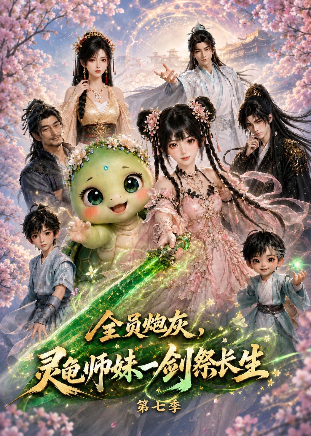 全員炮灰，靈龜師妹一劍祭長生第七季 短劇封面