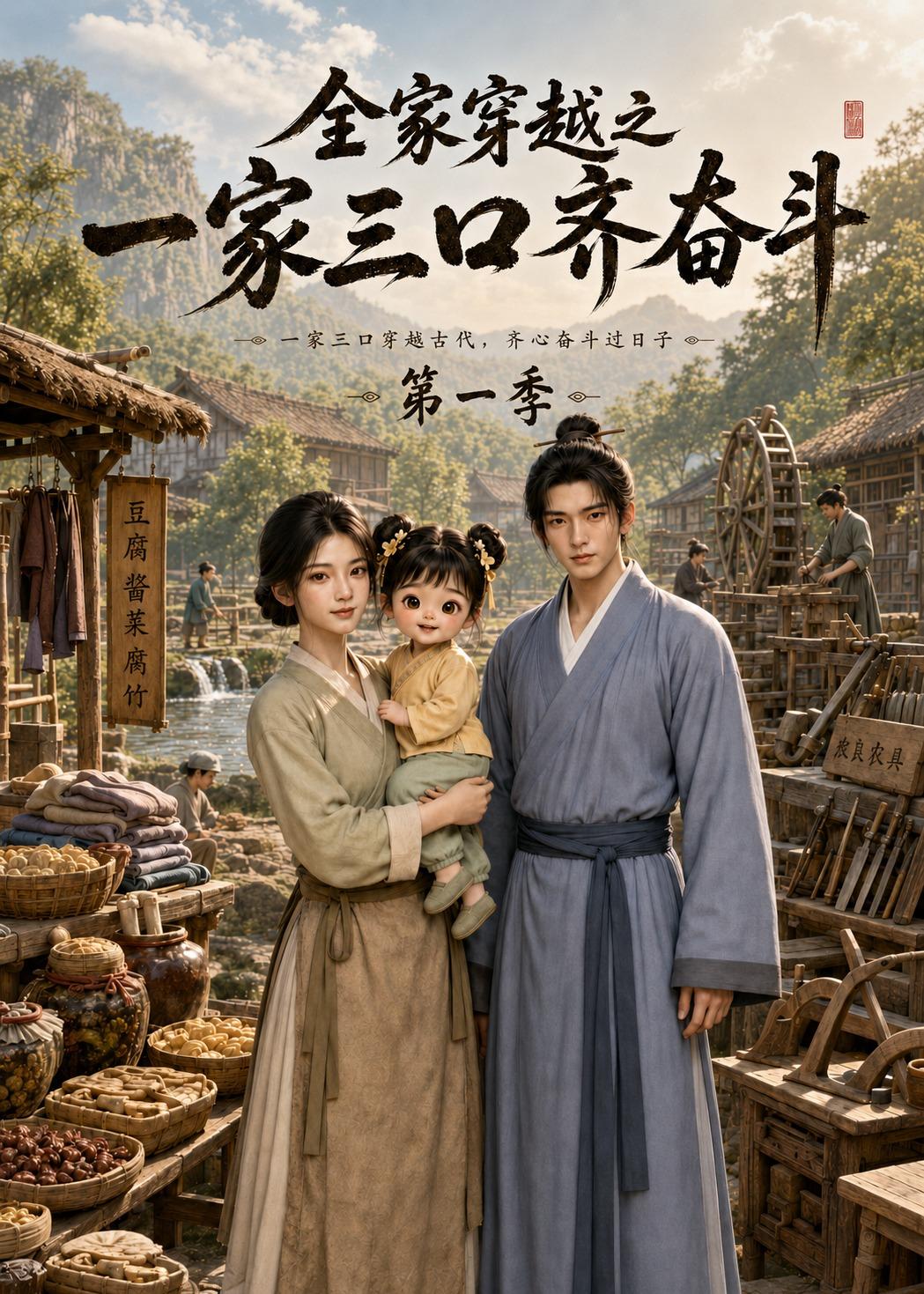 全家穿越之一家三口齊奮鬥第一季 短劇封面