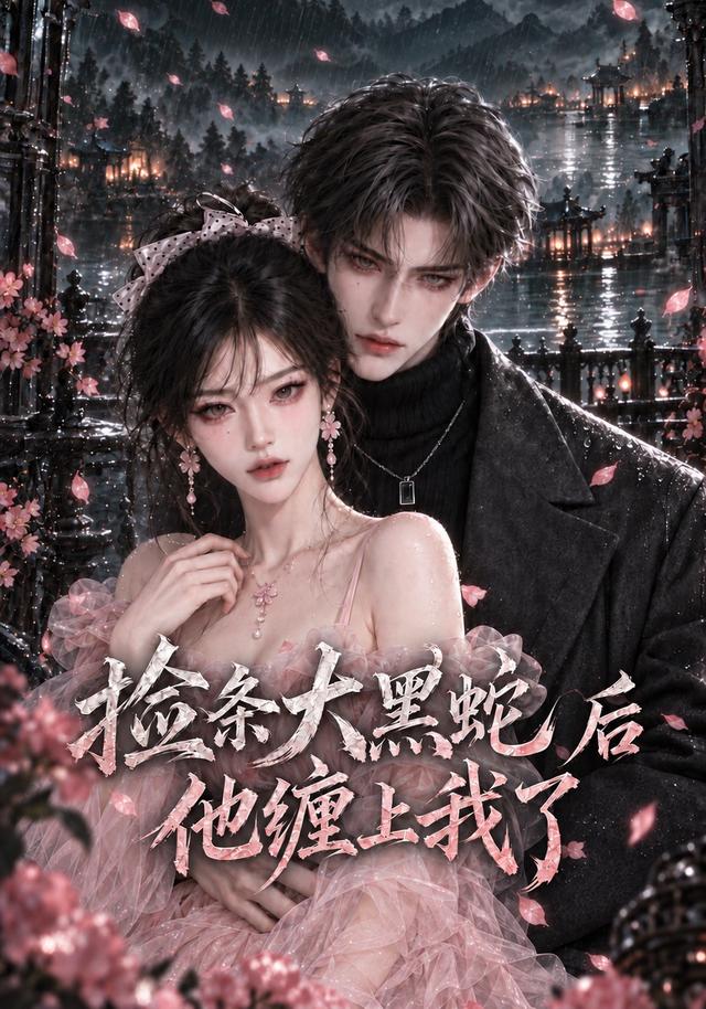 撿條大黑蛇後他纏上我了 短劇封面