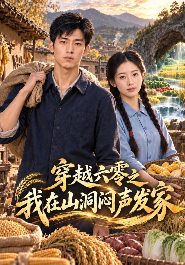 穿越六零之我在山洞悶聲發家 短劇封面