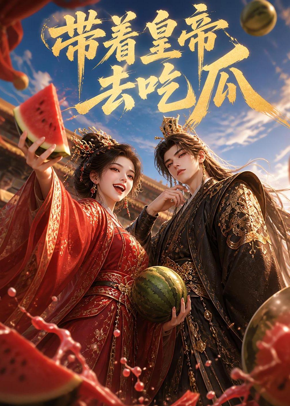 帶著皇帝去吃瓜 短劇封面
