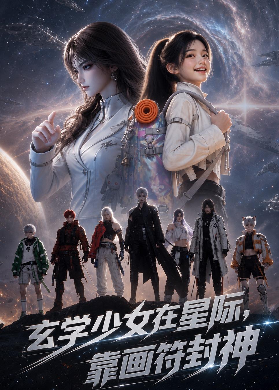 玄學少女在星際，靠畫符封神 短劇封面
