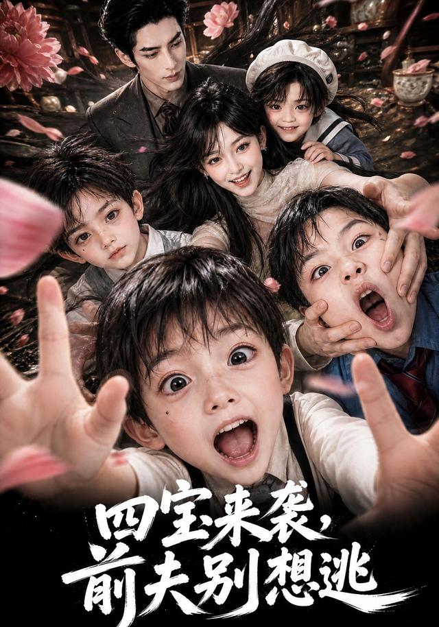 四寶來襲：前夫別想逃 短劇封面